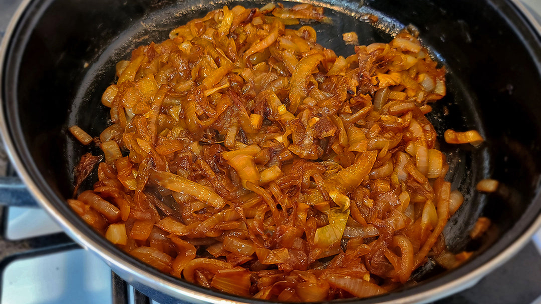 Easy maple carmelized onions.