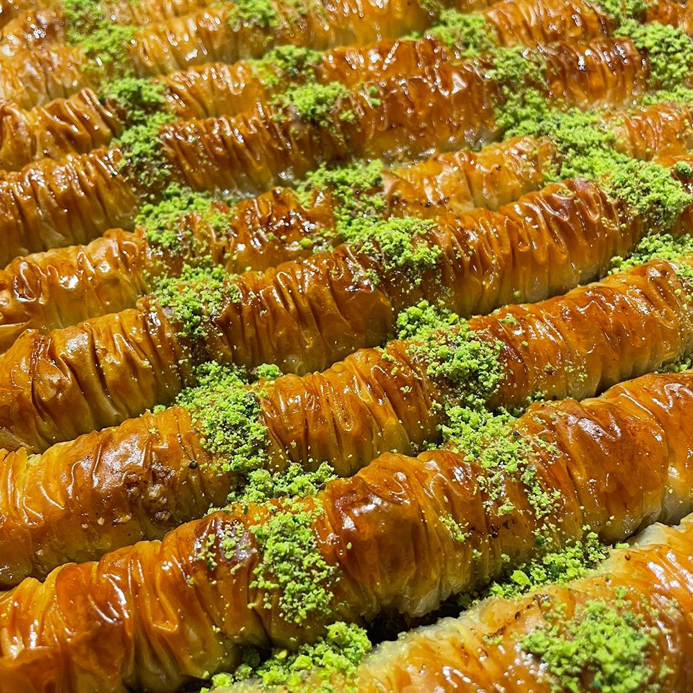 a picture of maple baklava, click the photo for the recipe directions to make it yourself.