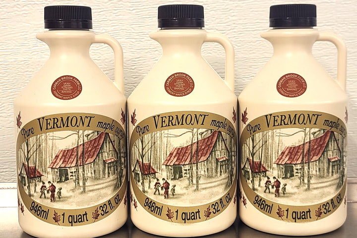 Quarts of Vermont maple syrup.