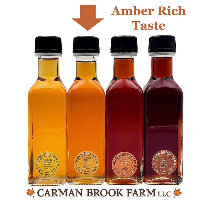 This is the Amber Rich Taste maple syrup grade that you can select for this gift set.