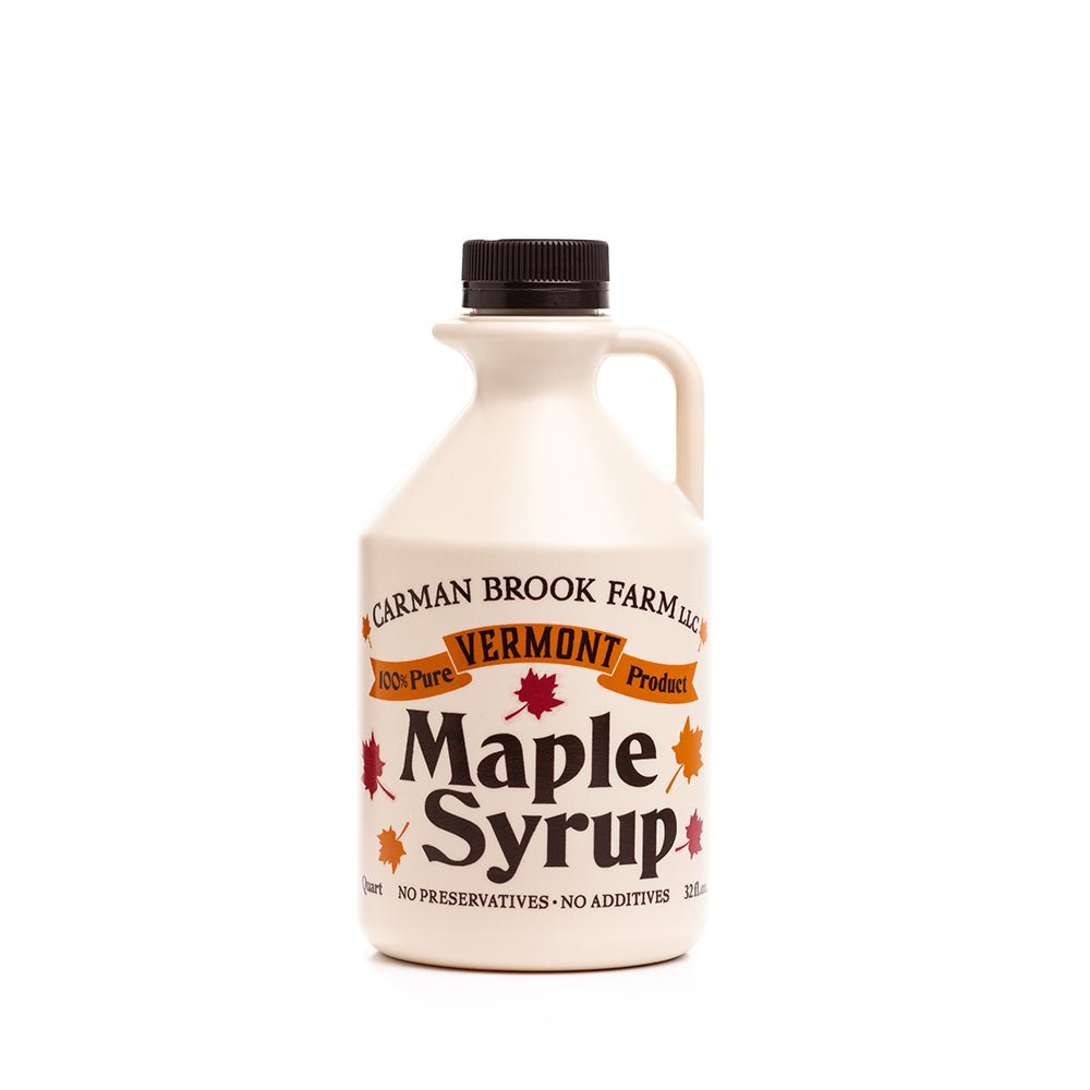 Quart of real maple syrup from Carman Brook Farm.