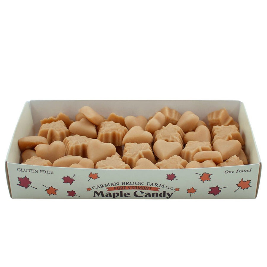 Real Vermont maple candy in a traditional golden delicate flavor.